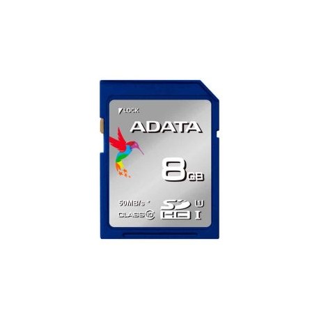 Tarjeta de Memoria ADATA SDHC 8GB Clase 10